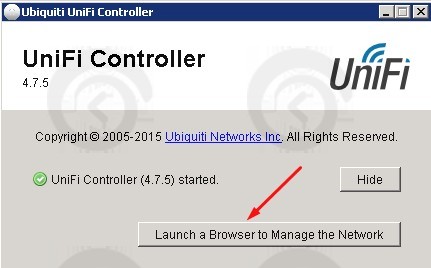 Установить UniFi Controller