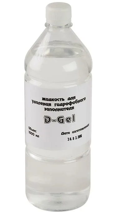 D-GEL жидкость для удаления гидрофобного заполнителя, 1000ml
